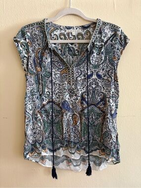 Daniel Rainn Tassel Peasant Blouse